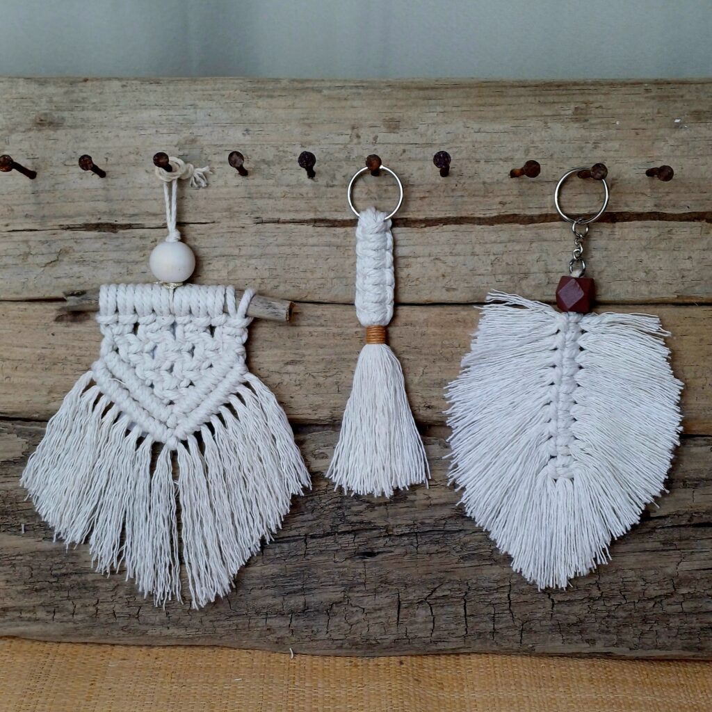 Ateliers à thème trio de macramé